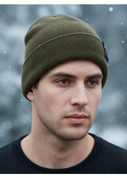 Sinsay - Czapka beanie - zielony ze sklepu Sinsay w kategorii Czapki zimowe męskie - zdjęcie 187555701