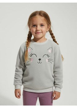 Sinsay - Bluza crewneck z haftem - szary ze sklepu Sinsay w kategorii Bluzy dziewczęce - zdjęcie 187555710
