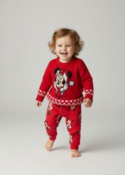 Sinsay - Sweter z nadrukiem Minnie Mouse - czerwony ze sklepu Sinsay w kategorii Bluzy i swetry - zdjęcie 187555714