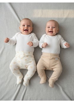 Sinsay - Legginsy ze wzorkiem 2 pack - kremowy ze sklepu Sinsay w kategorii Odzież dla niemowląt - zdjęcie 187555773