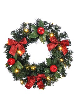 Profiline Wieniec świąteczny LED w kolorze zielono-czerwonym - Ø 28 cm ze sklepu Limango Polska w kategorii Dekoracje bożonarodzeniowe - zdjęcie 187556150