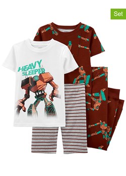 carter&apos;s Piżamy (2 szt.) w kolorze biało-brązowym ze sklepu Limango Polska w kategorii Piżamy dziecięce - zdjęcie 187556164