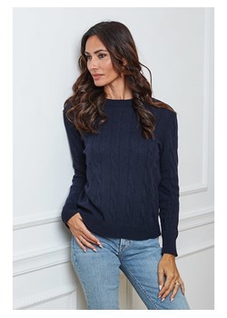 So Cachemire Sweter &quot;Kirem&quot; w kolorze granatowym ze sklepu Limango Polska w kategorii Swetry damskie - zdjęcie 187556400