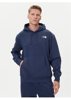 The North Face Bluza Essential NF0A89ES Granatowy Regular Fit ze sklepu MODIVO w kategorii Bluzy męskie - zdjęcie 187556891