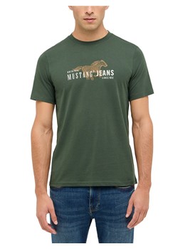 Mustang Koszulka męska - Austin Mężczyźni Bawełna trzcinowy nadruk ze sklepu vangraaf w kategorii T-shirty męskie - zdjęcie 187557461