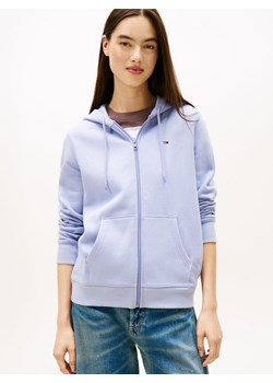 Tommy Jeans Damski sweter z kapturem Kobiety Bawełna jasnoniebieski jednolity ze sklepu vangraaf w kategorii Bluzy damskie - zdjęcie 187557463