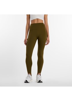 Legginsy damskie do biegania New Balance Sleek WP53168WDL – zielone ze sklepu New Balance Poland w kategorii Spodnie damskie - zdjęcie 187557492
