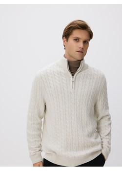 Reserved - Sweter z domieszką wełny - złamana biel ze sklepu Reserved w kategorii Swetry męskie - zdjęcie 187557511