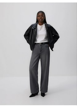 Reserved - Jeansy wide leg - szary ze sklepu Reserved w kategorii Jeansy damskie - zdjęcie 187557712