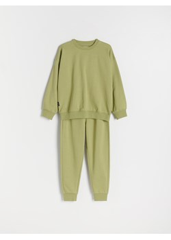 Reserved - Dresowy komplet z bawełny - zielony ze sklepu Reserved w kategorii Dresy chłopięce - zdjęcie 187557844