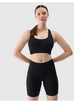 Damskie legginsy kolarki treningowe 4F 4FRSS25TFSTF022 - czarne ze sklepu Sportstylestory.com w kategorii Spodnie damskie - zdjęcie 187558103