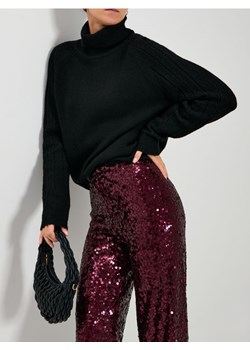 Sinsay - Golf z ozdobnymi rękawami - czarny ze sklepu Sinsay w kategorii Swetry damskie - zdjęcie 187559330