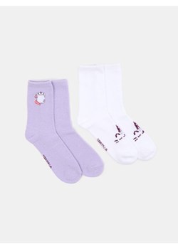 Sinsay - Skarpetki 2 pack Pusheen The Cat - wielobarwny ze sklepu Sinsay w kategorii Skarpetki damskie - zdjęcie 187559340