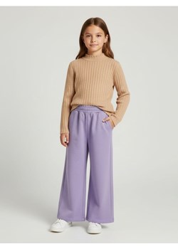 Sinsay - Spodnie dresowe wide leg - fioletowy ze sklepu Sinsay w kategorii Spodnie dziewczęce - zdjęcie 187559341