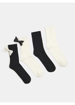 Sinsay - Prążkowane skarpetki 4 pack - wielobarwny ze sklepu Sinsay w kategorii Skarpetki damskie - zdjęcie 187559352