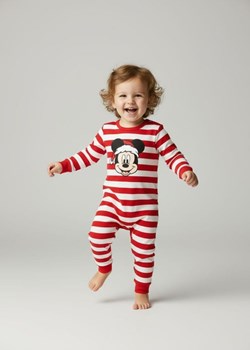 Sinsay - Śpiochy w paski Mickey Mouse - biały ze sklepu Sinsay w kategorii Piżamy dziecięce - zdjęcie 187559354