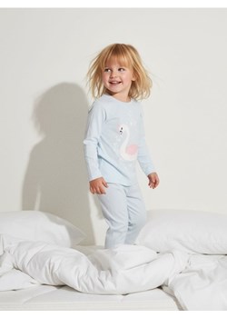 Sinsay - Bawełniana piżama dwuczęściowa z nadrukiem - błękitny ze sklepu Sinsay w kategorii Piżamy dziecięce - zdjęcie 187559372