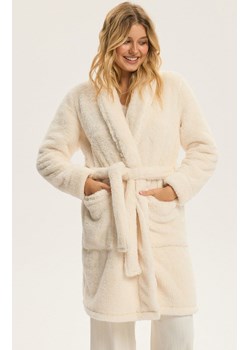 Esotiq ciepły szlafrok damski Bloovii Quiet 44028-01X, Kolor kremowy, Rozmiar L, BLOOVII ze sklepu Primodo w kategorii Szlafroki damskie - zdjęcie 187560824