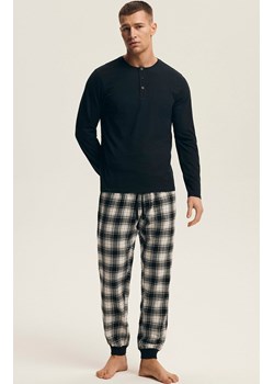 Henderson bawełniana piżama męska Noir 43457-99X, Kolor czarno-szary, Rozmiar 2XL, Henderson ze sklepu Primodo w kategorii Piżamy męskie - zdjęcie 187560843