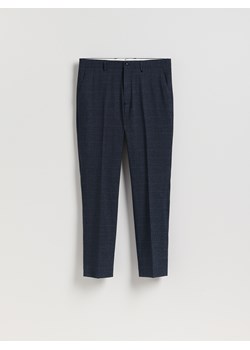Reserved - Spodnie garniturowe slim fit - granatowy ze sklepu Reserved w kategorii Spodnie męskie - zdjęcie 187561321