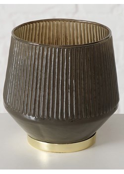 Boltze Świecznik w kolorze szarobrązowym - wys. 12 x Ø 12 cm ze sklepu Limango Polska w kategorii Świeczniki - zdjęcie 187562010