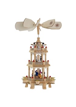 Hollybell Świecznik w kolorze beżowym - 14,5 x 31 x 12,5 cm ze sklepu Limango Polska w kategorii Świeczniki - zdjęcie 187562120