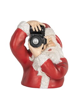 Clayre &amp; Eef Figurka dekoracyjna w kolorze czerwono-białym - wys. 22 cm ze sklepu Limango Polska w kategorii Dekoracje - zdjęcie 187562351