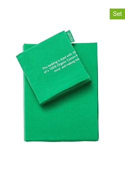 Benetton 2-częściowy komplet pościeli w kolorze zielonym ze sklepu Limango Polska w kategorii Pościele - zdjęcie 187563020