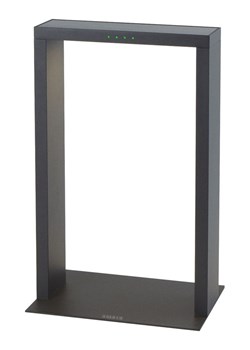 lumisky Solarna lampa zewnętrzna LED &quot;Axis Mini&quot; w kolorze czarnym - 24,5 x 40 x 18 cm ze sklepu Limango Polska w kategorii Oświetlenie - zdjęcie 187563032