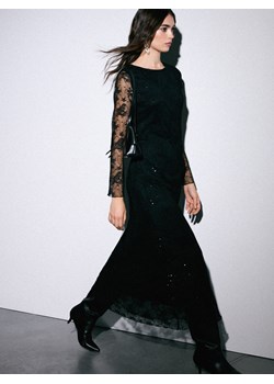 Mohito - Sukienka maxi z koronkowymi rękawami - czarny ze sklepu Mohito w kategorii Sukienki - zdjęcie 187563454