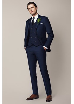 Spodnie Business Mix z Wełną Navy ze sklepu Lancerto S.A. w kategorii Spodnie męskie - zdjęcie 187563593