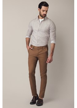 Spodnie Beżowe Chino z Elastycznym Pasem z Bawełną Mikkeli ze sklepu Lancerto S.A. w kategorii Spodnie męskie - zdjęcie 187563594