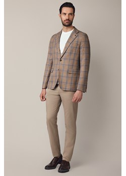 Spodnie Jasnobeżowe Chino Regular z Elastycznym Pasem z Bawełną Mikkeli ze sklepu Lancerto S.A. w kategorii Spodnie męskie - zdjęcie 187563602