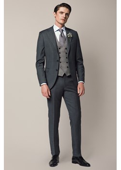 Spodnie Business Mix z Wełną Szary ze sklepu Lancerto S.A. w kategorii Spodnie męskie - zdjęcie 187563640
