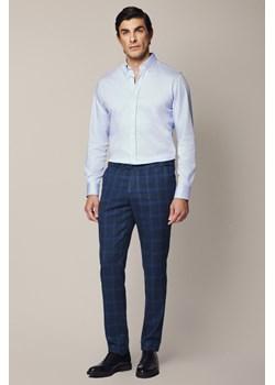 Spodnie Granatowe w Kratę z Elastycznym Pasem Lytham ze sklepu Lancerto S.A. w kategorii Spodnie męskie - zdjęcie 187563654