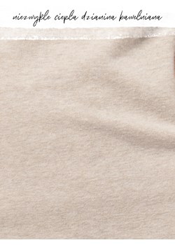 Legginsy Hot Touch z wąską gumką w pasie - S beżowy ze sklepu PH KEY Sp. z o.o.  w kategorii Spodnie damskie - zdjęcie 187563852