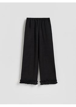 Reserved - Spodnie z wiskozy - czarny ze sklepu Reserved w kategorii Spodnie damskie - zdjęcie 187563882