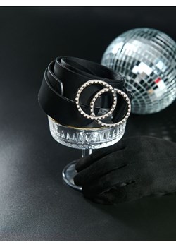 Sinsay - Pasek z dekoracyjną klamrą z cyrkoniami - czarny ze sklepu Sinsay w kategorii Paski damskie - zdjęcie 187564664