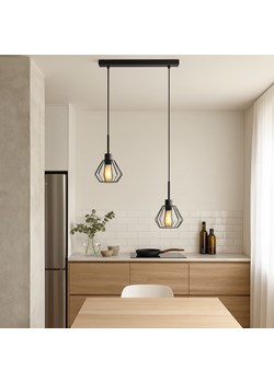 2-punktowa lampa wisząca regulowana ZAFRA LOFT z metalowymi kloszami ze sklepu Lysne w kategorii Lampy wiszące - zdjęcie 187564684