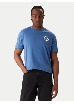 Karl Lagerfeld Jeans T-Shirt A2M17072 Niebieski Regular Fit ze sklepu MODIVO w kategorii T-shirty męskie - zdjęcie 187565293