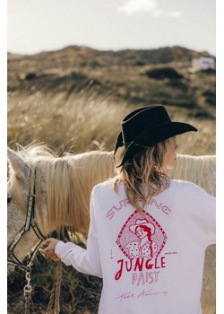 Feel Amazing LS - Paper White ze sklepu Surf Inc w kategorii Bluzki damskie - zdjęcie 187565723