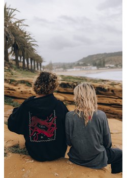 Stamp Cats Hoodie - Acid Black ze sklepu Surf Inc w kategorii Bluzy męskie - zdjęcie 187565802