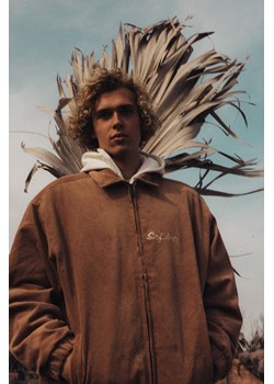 Cord Baseball Jacket - Toffee ze sklepu Surf Inc w kategorii Kurtki męskie - zdjęcie 187566494