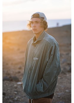 Cord Baseball Jacket - White Sage ze sklepu Surf Inc w kategorii Kurtki męskie - zdjęcie 187566981