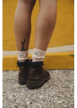 Just Pleasure Wool Socks - Light Pink ze sklepu Surf Inc w kategorii Skarpetki damskie - zdjęcie 187567130