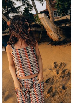 Crochet Crop Top - Multicolor ze sklepu Surf Inc w kategorii Bluzki damskie - zdjęcie 187567524