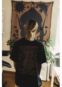 Surf Ramen Tee - Acid Black ze sklepu Surf Inc w kategorii Bluzki damskie - zdjęcie 187567544