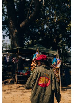 Mat Cat Jacket - Khaki Tree ze sklepu Surf Inc w kategorii Kurtki damskie - zdjęcie 187567690