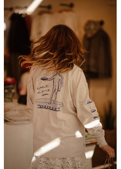 Simple As F*ck LS - Dirty White ze sklepu Surf Inc w kategorii Bluzki damskie - zdjęcie 187567864