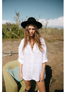 Linen Shirt - Ivory ze sklepu Surf Inc w kategorii Koszule damskie - zdjęcie 187568860